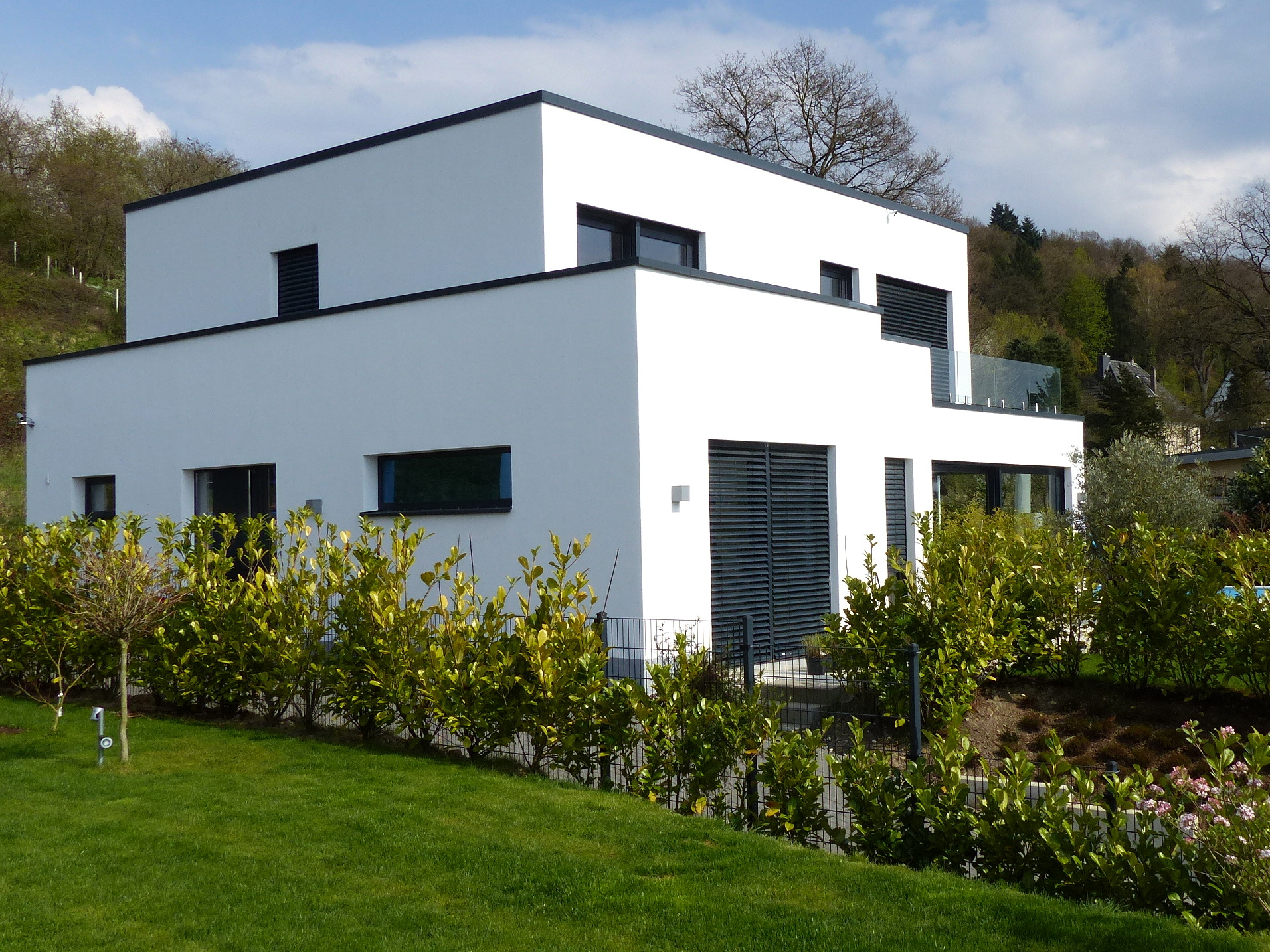 Einfamilienhaus mit Flachdach Bauunternehmen Elberskirch